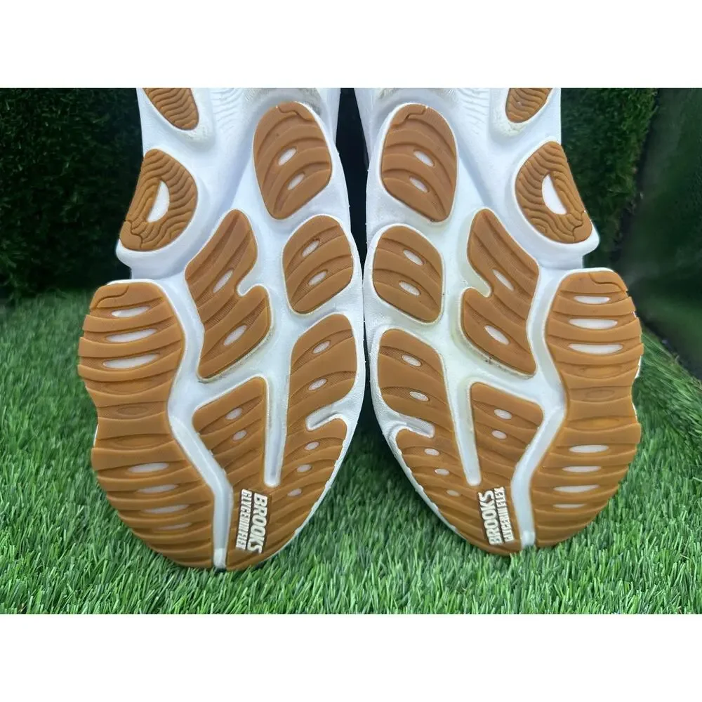 Brooks Glycerin Flex 1104781D187 Athletic Sneaker Men's 10.5D White Knit Jogging